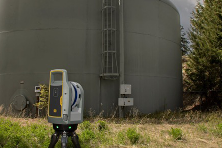 X9 next to ground storage tank