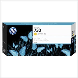 HP DesignJet 730 Ink Cartridge - Yellow, 300 ml