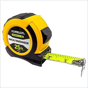 Measuring Tape  High Viz Blade 25 feet x 1 inch