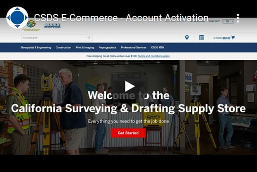 CSDS E-Commerce Account Activation Video