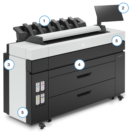 HP DesignJet XL 3800 features HP DesignJet XL 3800 features